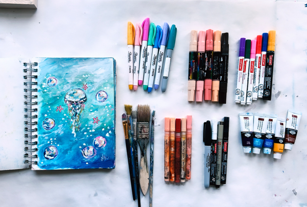 Travel Art Supplies used on Norwegian Cruise Vacation