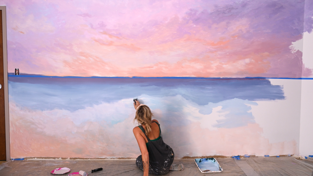 domestic violence project inc - ocean sunset mural