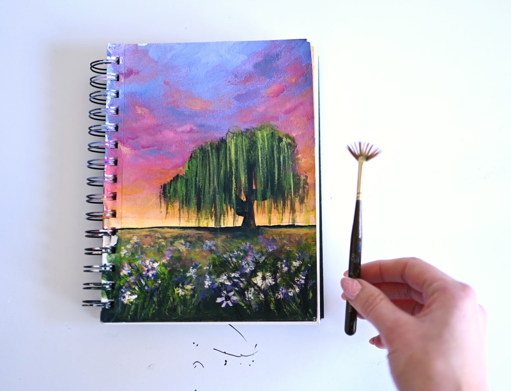 how to paint wildflowers - go-to art supplies