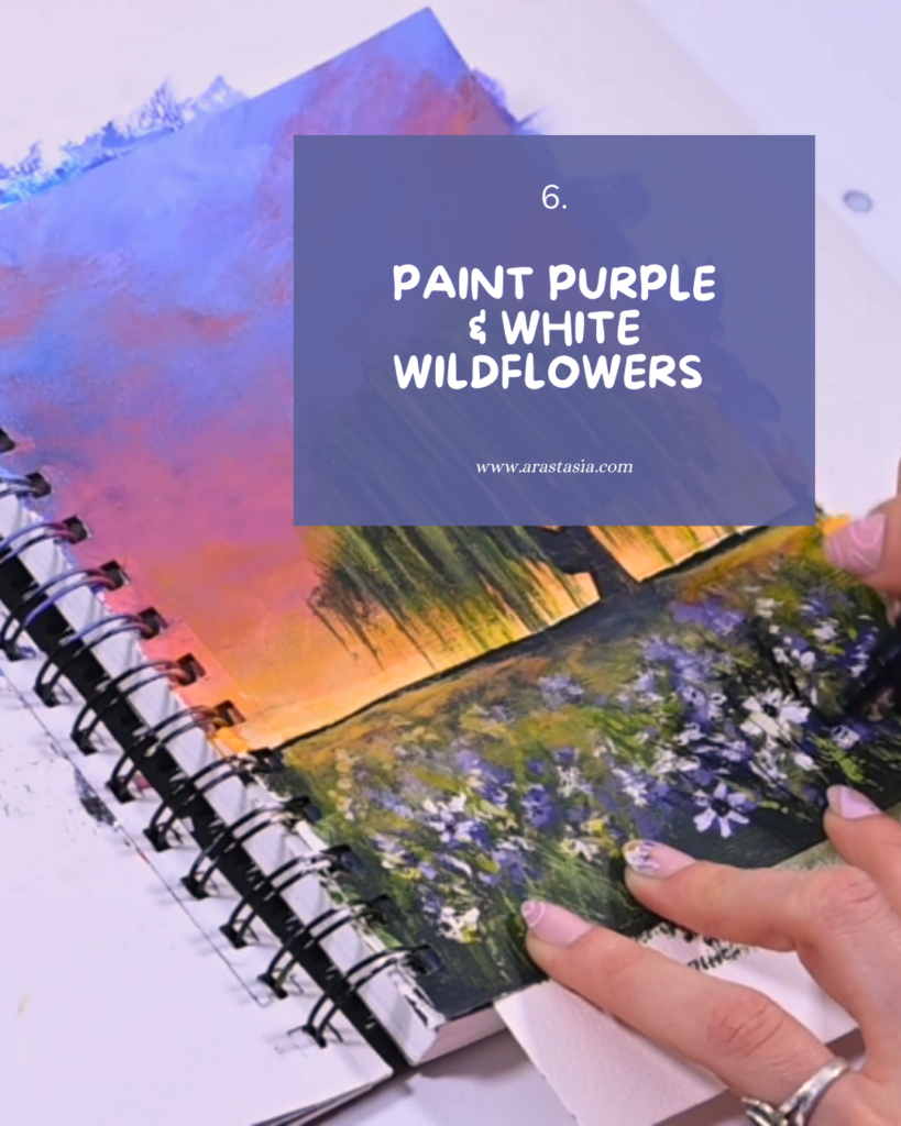 how to paint a weeping willow landscape