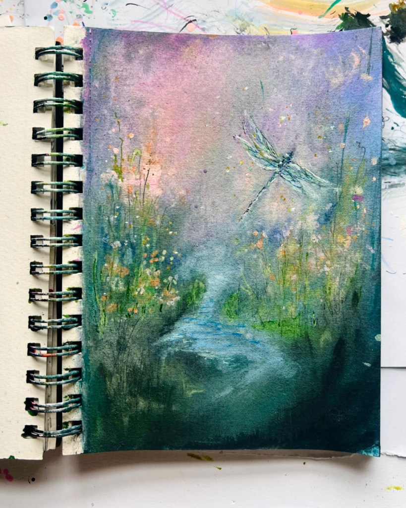 dragonfly painting
